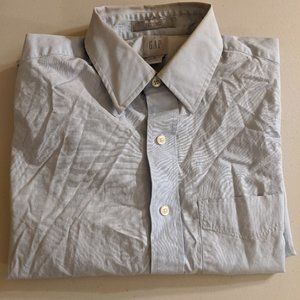 GAP Fitted Light Blue Button Up Dress Shirt 5